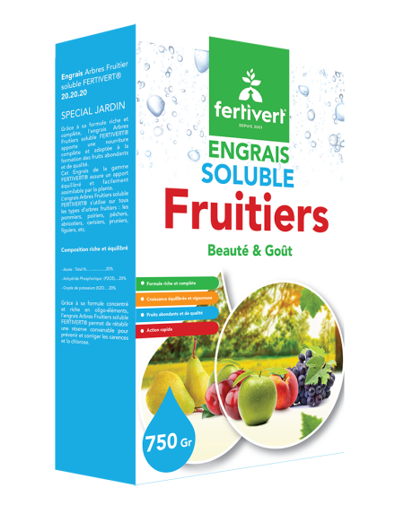 Engrais Fruitiers Fertivert NPK 20-20-20 | Engrais Soluble