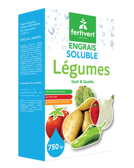 Engrais Soluble Légumes FERTIVERT | Engrais Potager