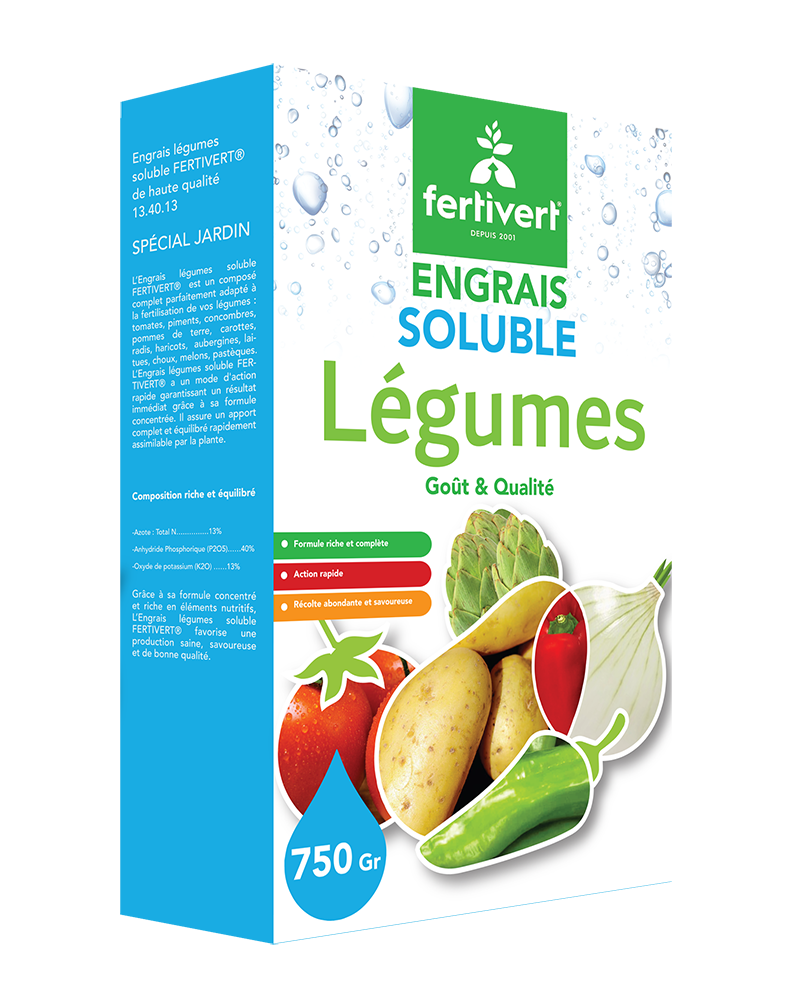 Engrais Soluble Légumes FERTIVERT | Engrais Potager