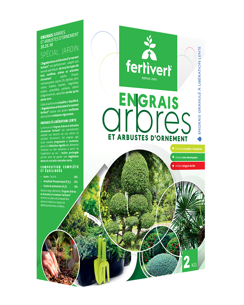 ARBRE ET ARBUSTE D ORNEMENT 2KG FERTIVERT