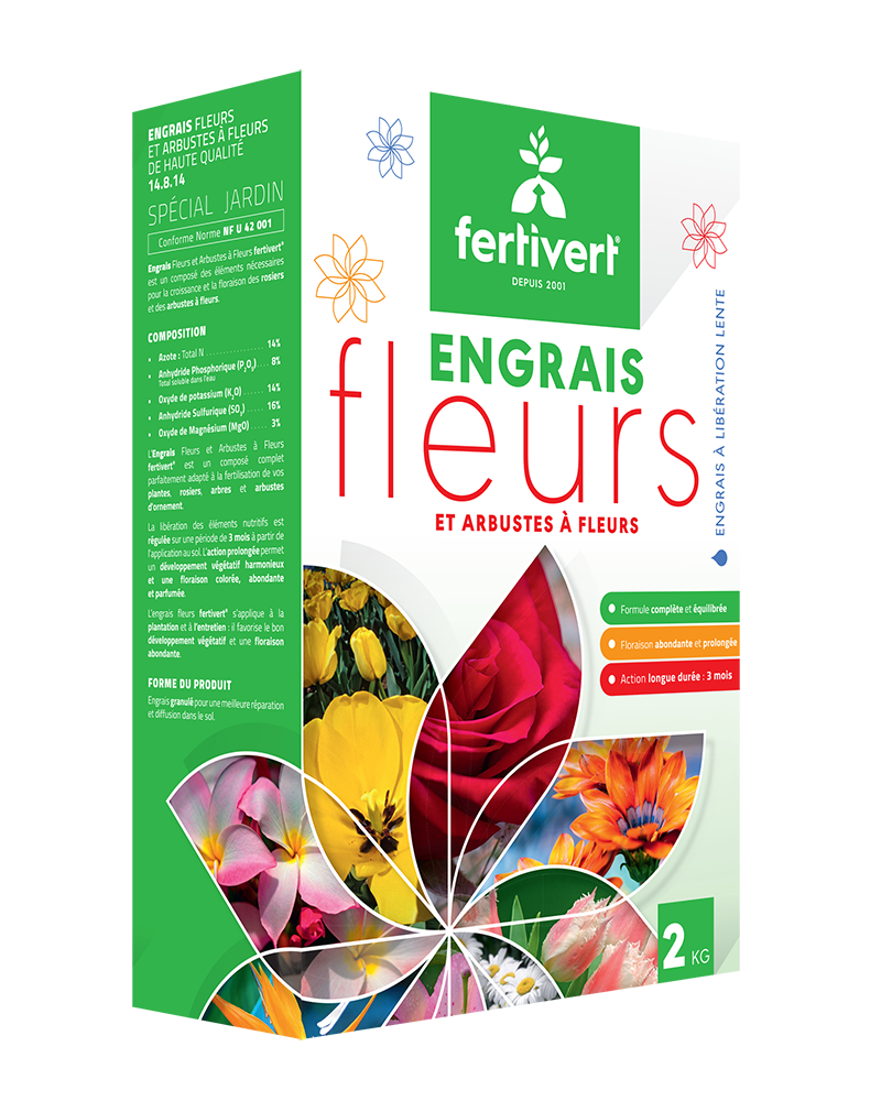 FLEURS ET ARBUSTES A FLEURS FERTIVERT DE 2KG