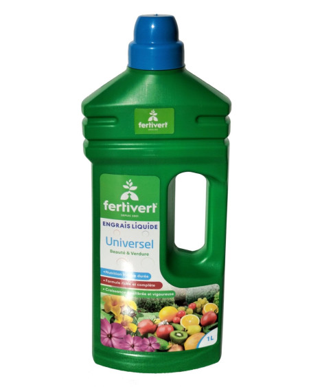 Engrais Liquide Universel Fertivert NPK 5-4-5 | Plantes