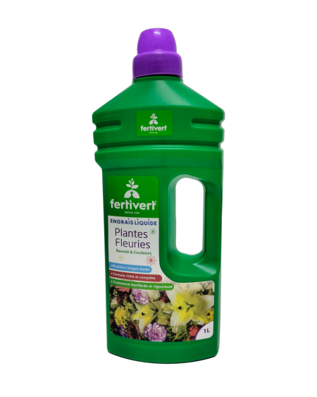 Engrais Liquide Plantes Fleuries Fertivert NPK 2,5-4,5-2