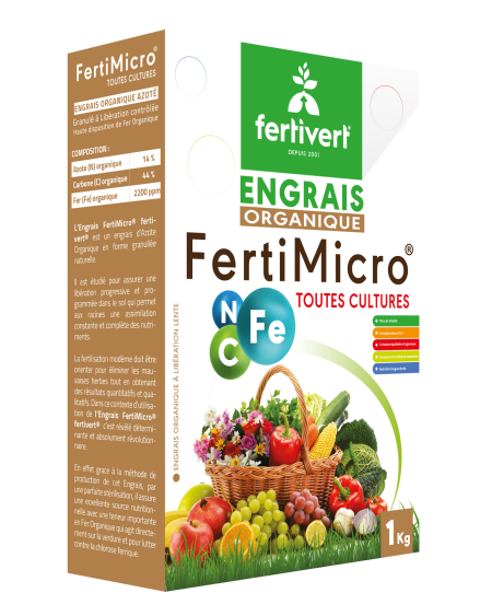 FertiMicro Fertivert | Engrais Organique Azoté avec Fer