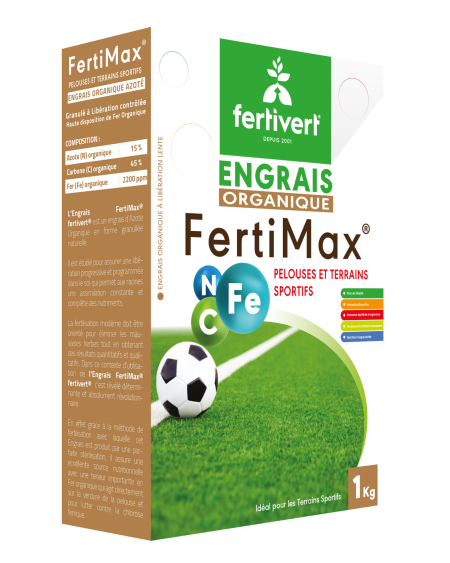 FertiMax Fertivert | Engrais Organique Azoté Granulé avec Fer