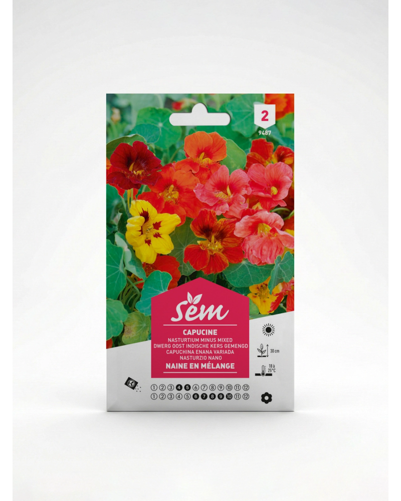 Capucine Naine en Mélange – Semences | Agriclic.tn