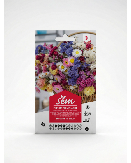 Fleurs en Mélange pour Bouquet Sec – Semences | Agriclic.tn