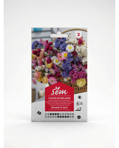 Fleurs en Mélange pour Bouquet Sec – Semences | Agriclic.tn