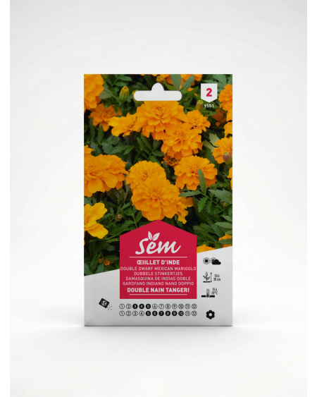 Œillet d’Inde Double Nain – Semences | Agriclic.tn
