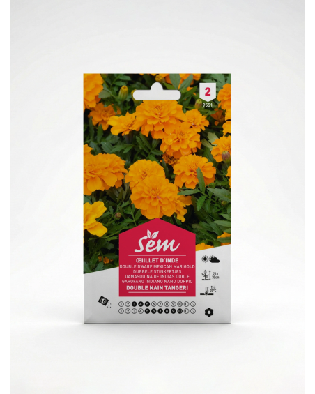 Œillet d’Inde Double Nain – Semences | Agriclic.tn