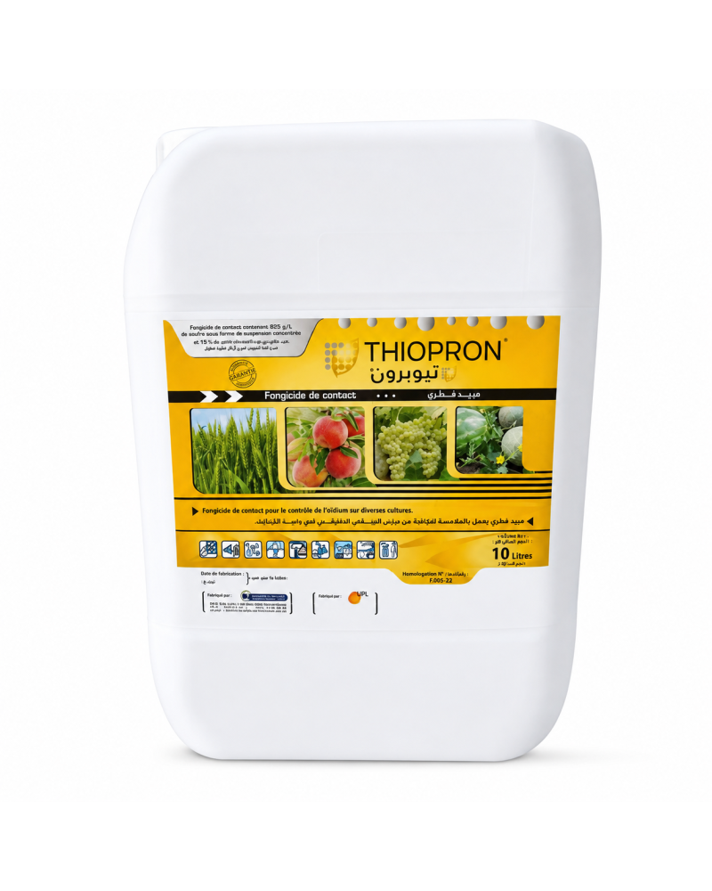 Thiopron SC UPL fongicide au soufre contre l’oïdium de la vigne et du blé dur en Tunisie