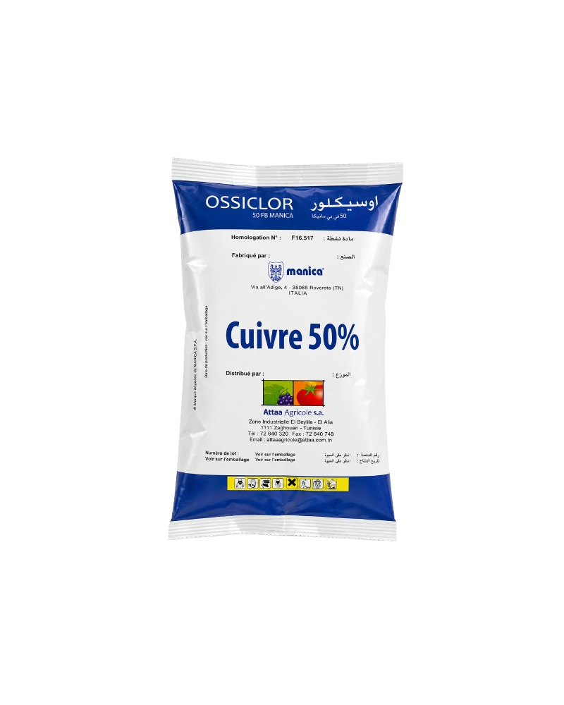 OSSICLOR 50 PB – Fongicide cuivre | Agriclic.tn